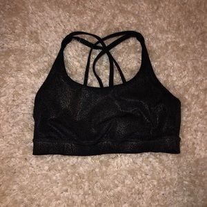 Lululemon energy bra in luminosity foil